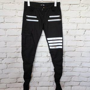 American Stitch Black Reflector Pants